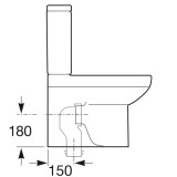 manguito wc curvo compact DP150mm | drena